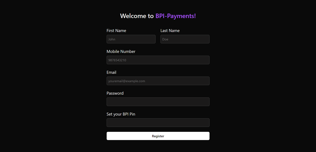 BPI - Basic Payment Interface
